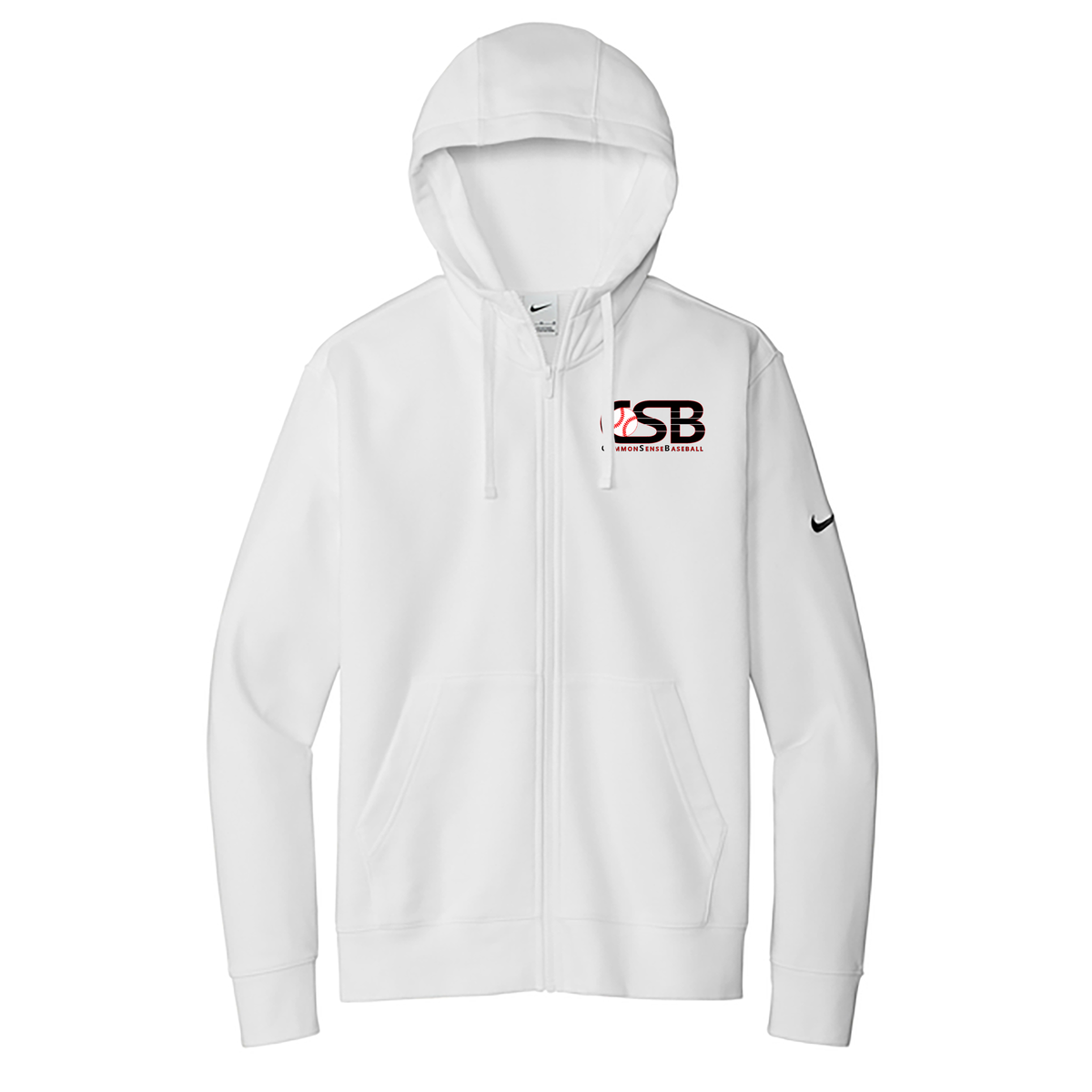 Common Sense Baseball Nike Club Fleece Full-Zip Hoodie