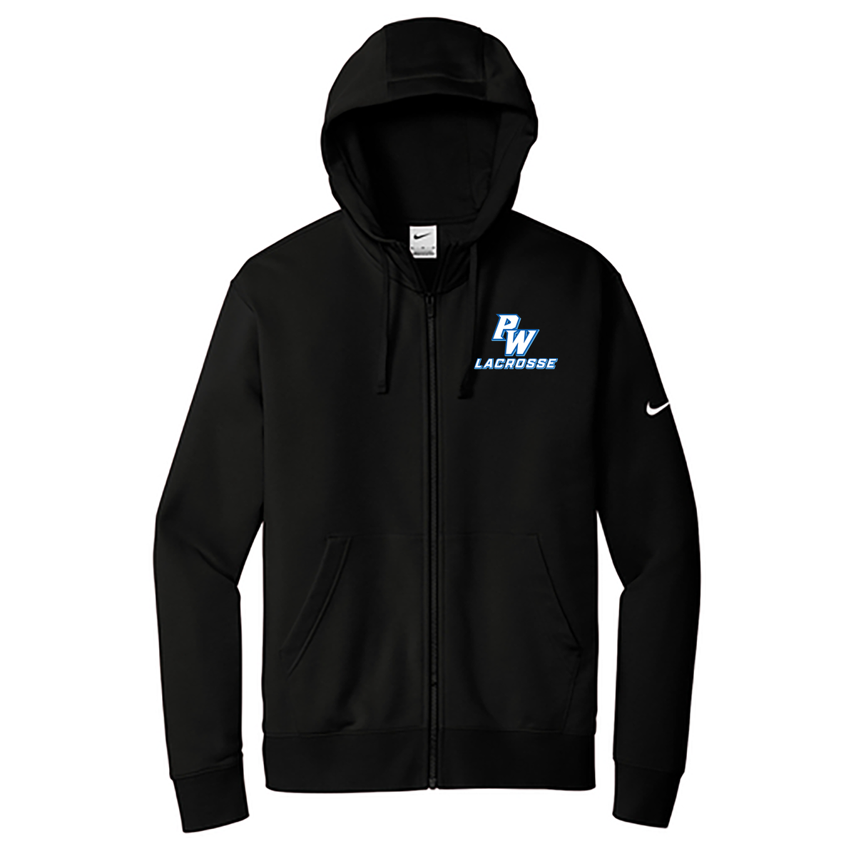 Port Washington Boys Lacrosse Nike Club Fleece Full-Zip Hoodie