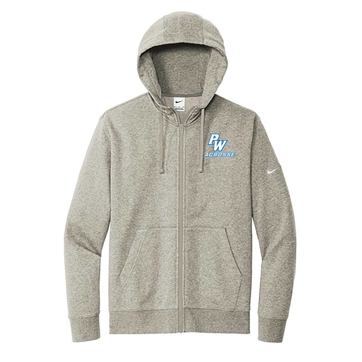 Port Washington Boys Lacrosse Nike Club Fleece Full-Zip Hoodie