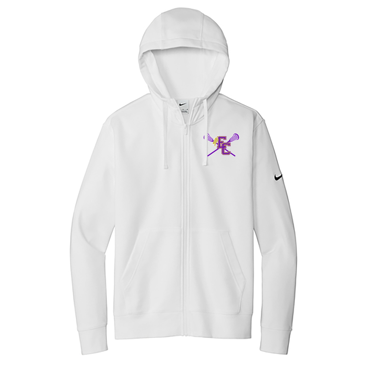 East Coweta Lacrosse Nike Club Fleece Full-Zip Hoodie