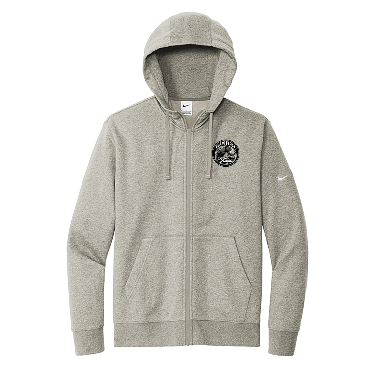 Team First Tulsa Nike Club Fleece Full-Zip Hoodie