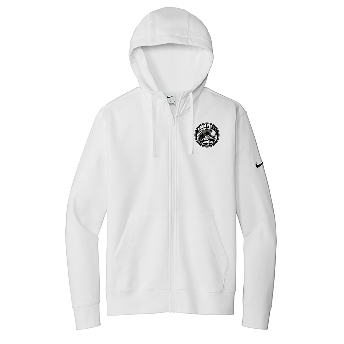 Team First Tulsa Nike Club Fleece Full-Zip Hoodie