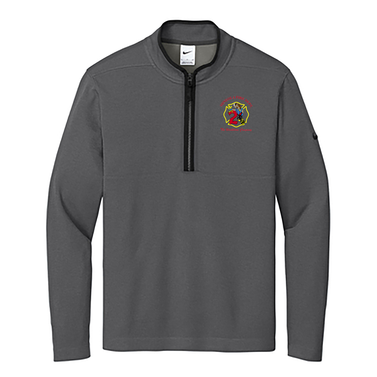 Mineola Fire Dept. Nike Textured 1/2-Zip Cover-Up