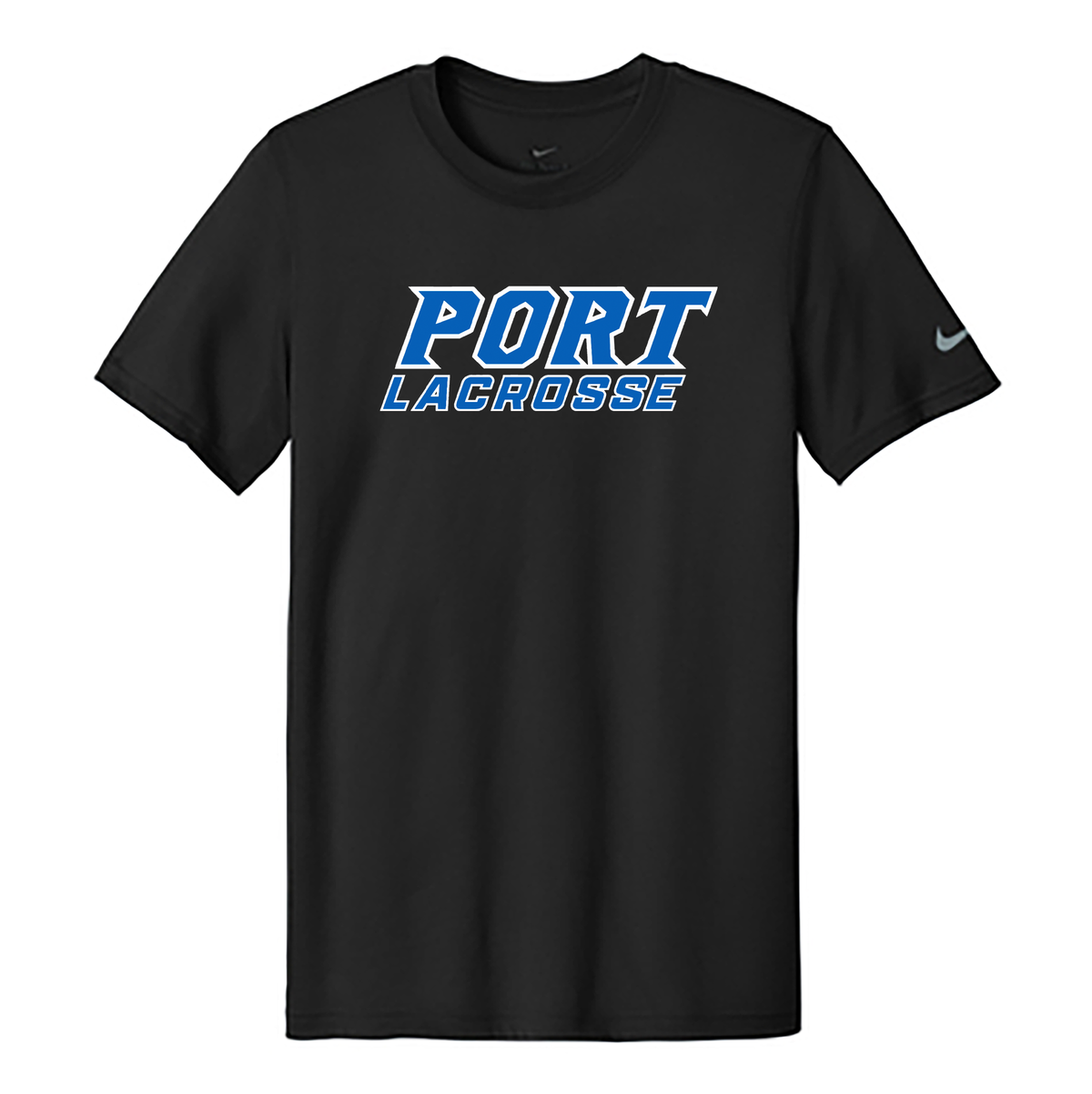 Port Washington Boys Lacrosse Nike Swoosh Sleeve rLegend Tee