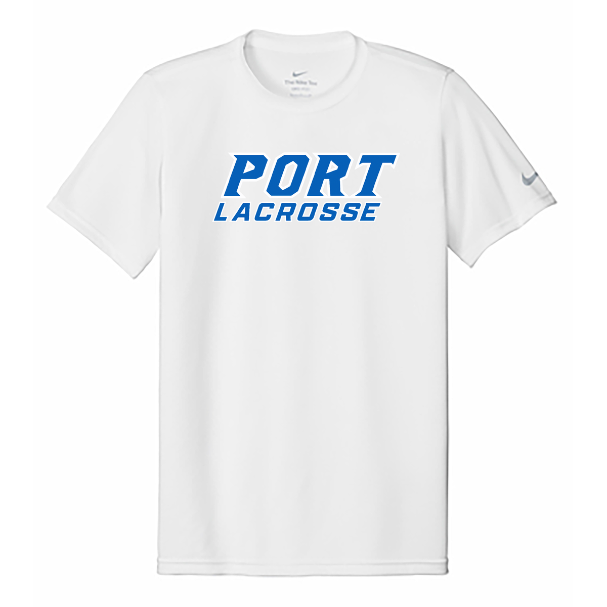 Port Washington Boys Lacrosse Nike Swoosh Sleeve rLegend Tee