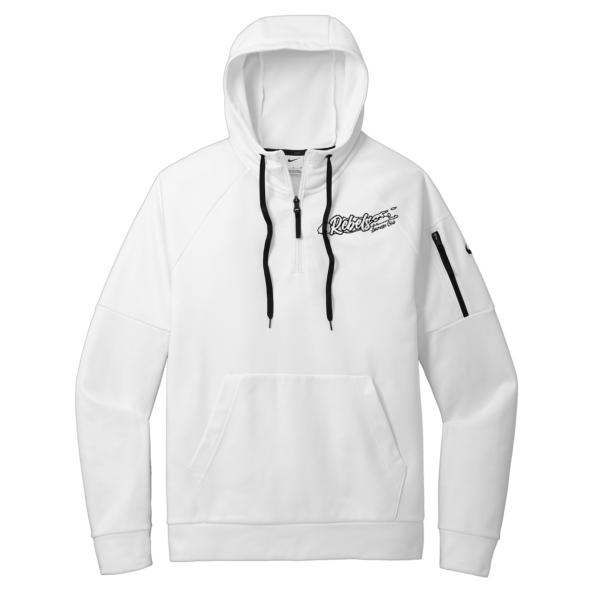 Rebels Lacrosse Nike Therma-FIT Pocket 1/4-Zip Fleece Hoodie