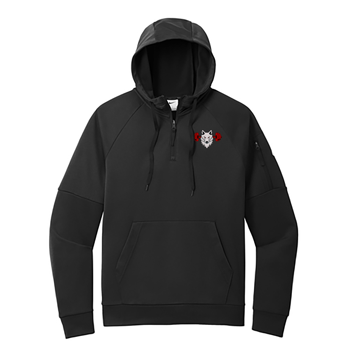 Alpha Athletics Nike Therma FIT Pocket 1 4 Zip Fleece Hoodie Blatant Team Store