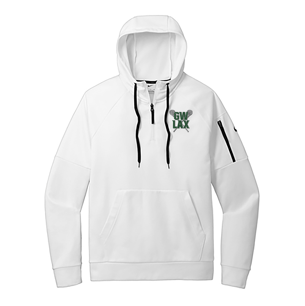 Glenbard West Lacrosse Nike Therma-FIT Pocket 1/4-Zip Fleece Hoodie