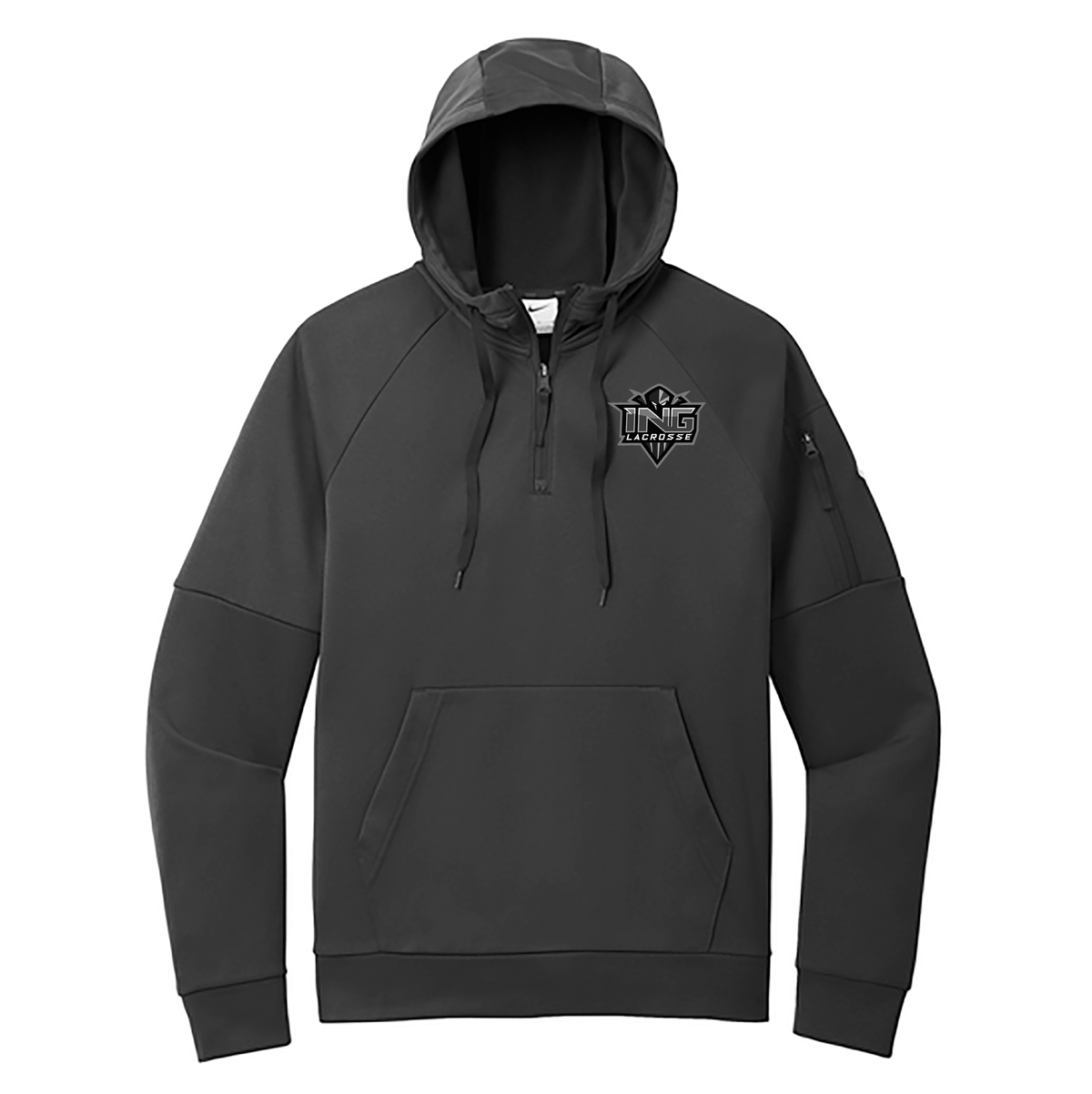 ING Lacrosse Nike Therma-FIT Pocket 1/4-Zip Fleece Hoodie