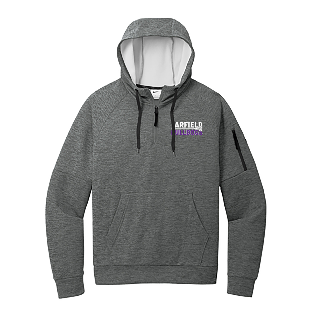 Garfield Lacrosse Nike Therma-FIT Pocket 1/4-Zip Fleece Hoodie