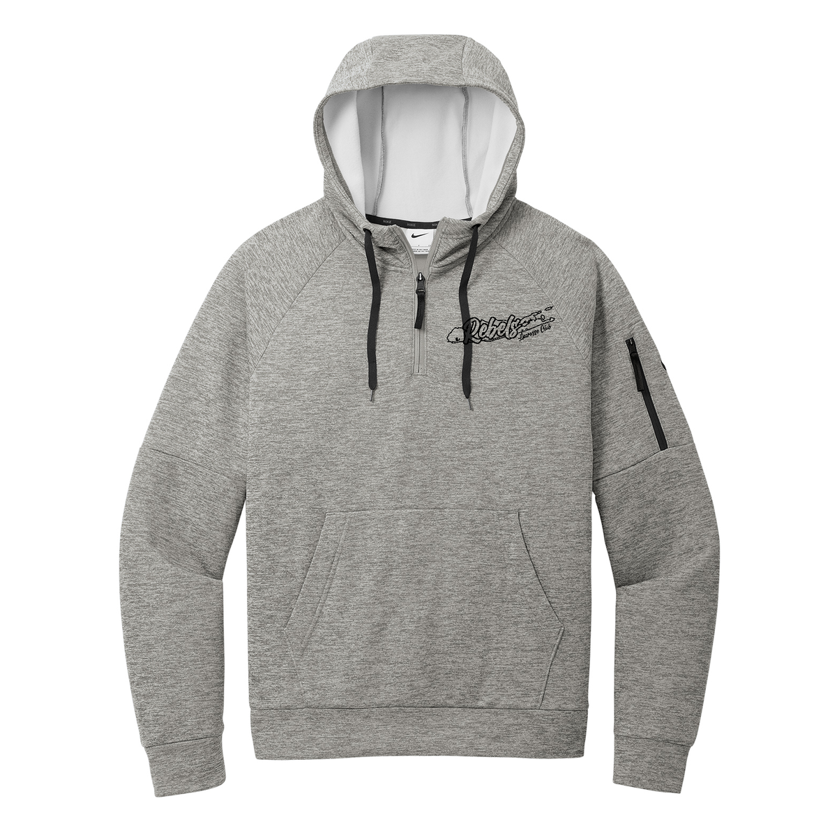 Rebels Lacrosse Nike Therma-FIT Pocket 1/4-Zip Fleece Hoodie