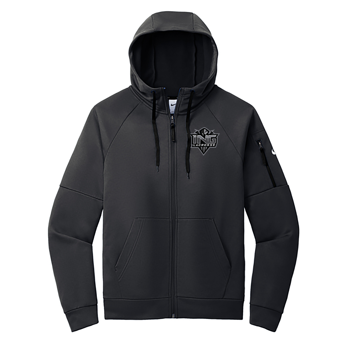 ING Lacrosse Nike Therma-FIT Pocket Full-Zip Fleece Hoodie