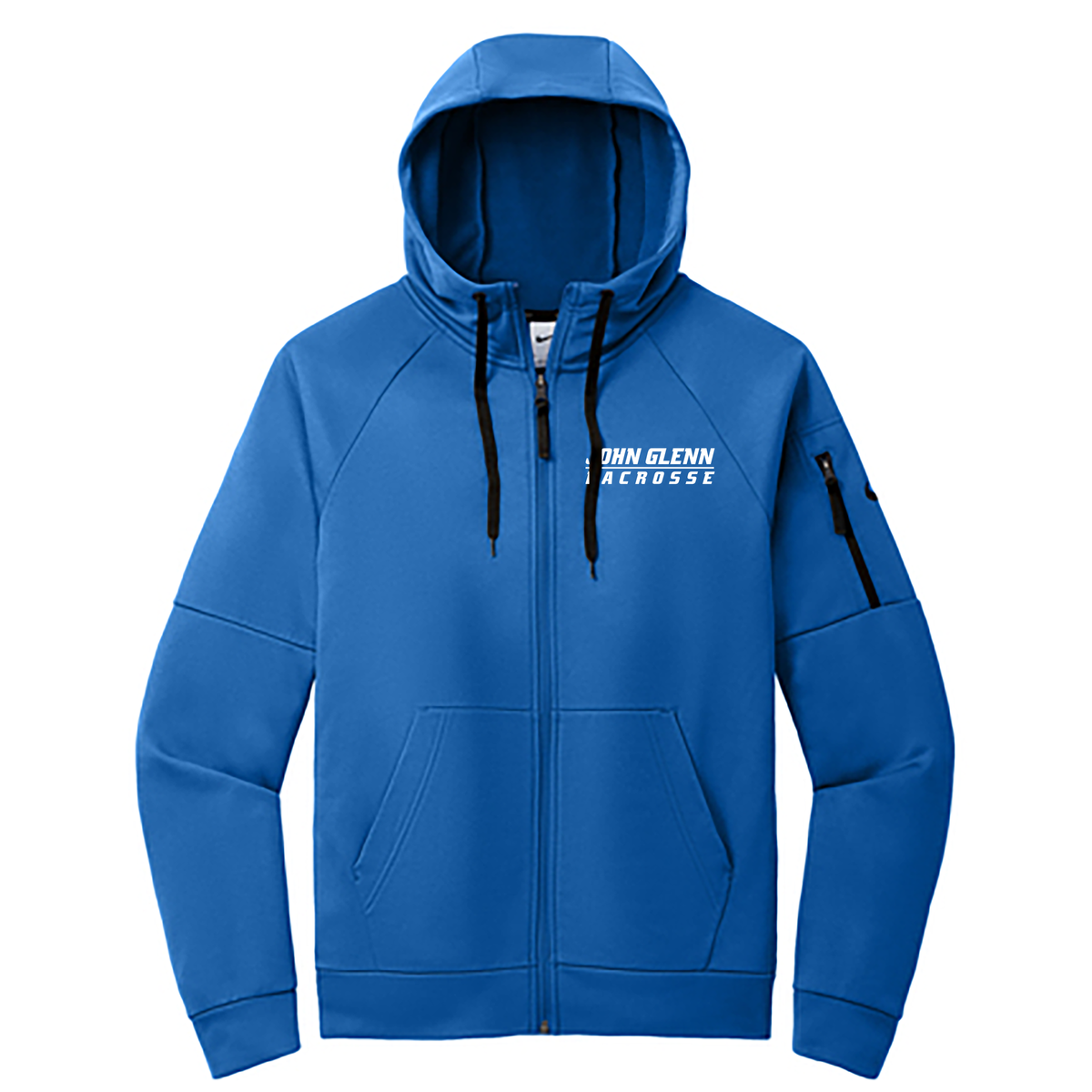 John Glenn Lacrosse Nike Therma-FIT Pocket Full-Zip Fleece Hoodie