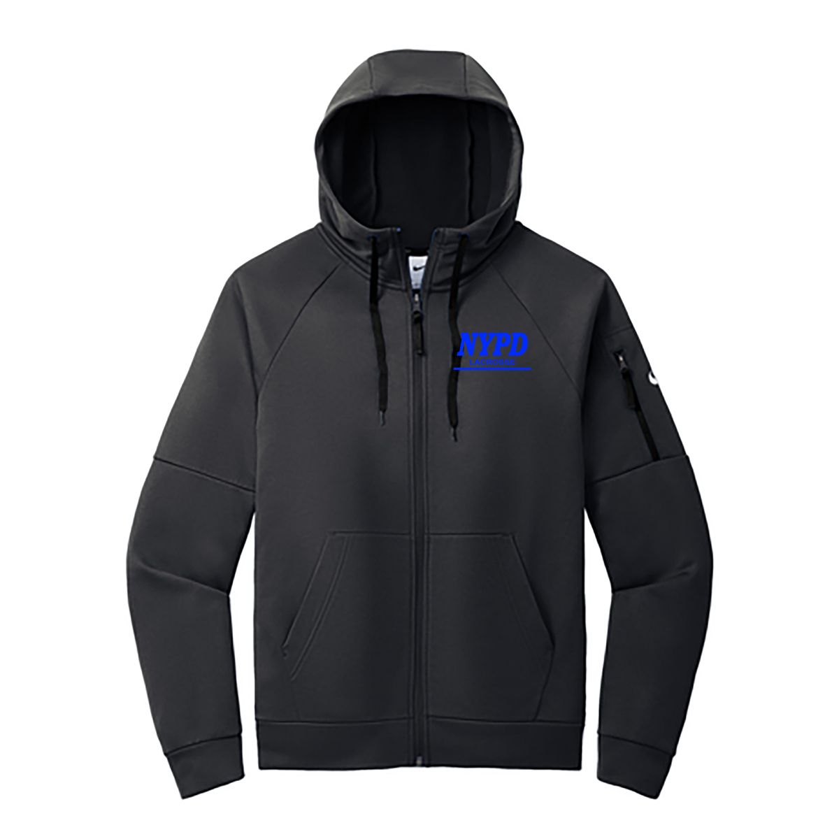 NYPD Lacrosse Nike Therma-FIT Pocket 1/4-Zip Fleece Hoodie