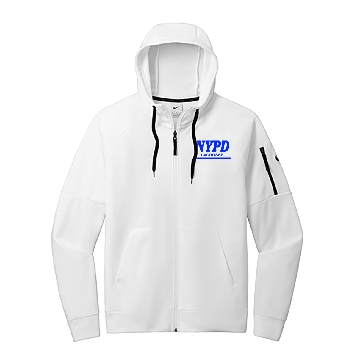 NYPD Lacrosse Nike Therma-FIT Pocket 1/4-Zip Fleece Hoodie