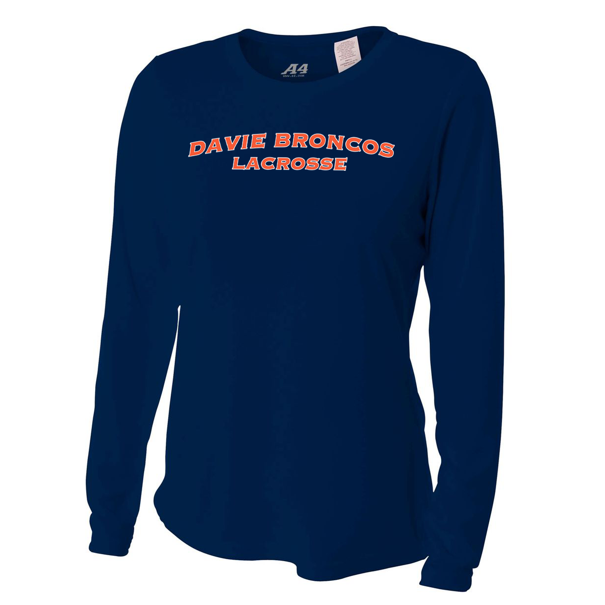 Davie Broncos Lacrosse Women's Long Sleeve Performance Crew