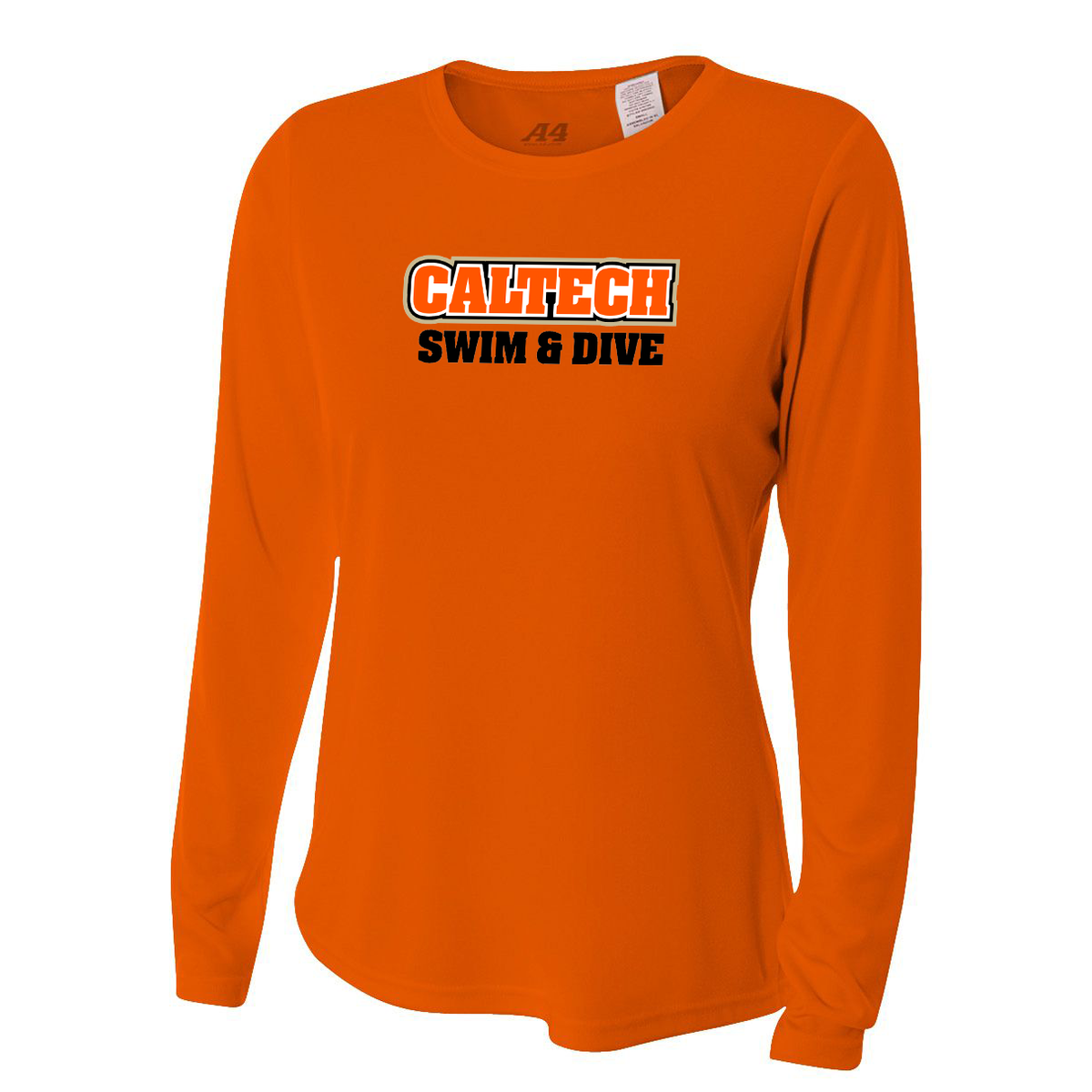 Caltech Swim & Dive Women's Long Sleeve Performance Crew