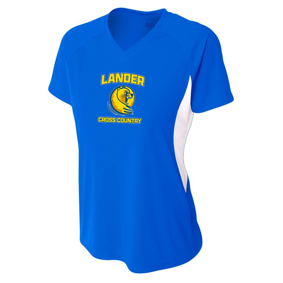 Lander Cross Country Women's Color Block Performance V-Neck