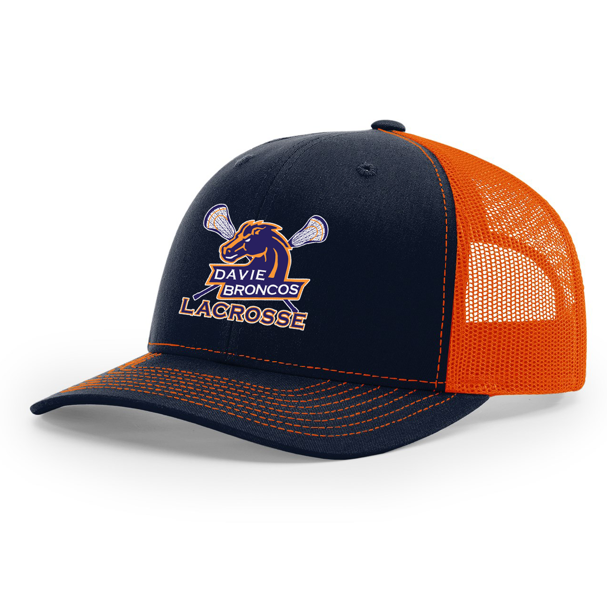 Davie Broncos Lacrosse Snapback Trucker Cap