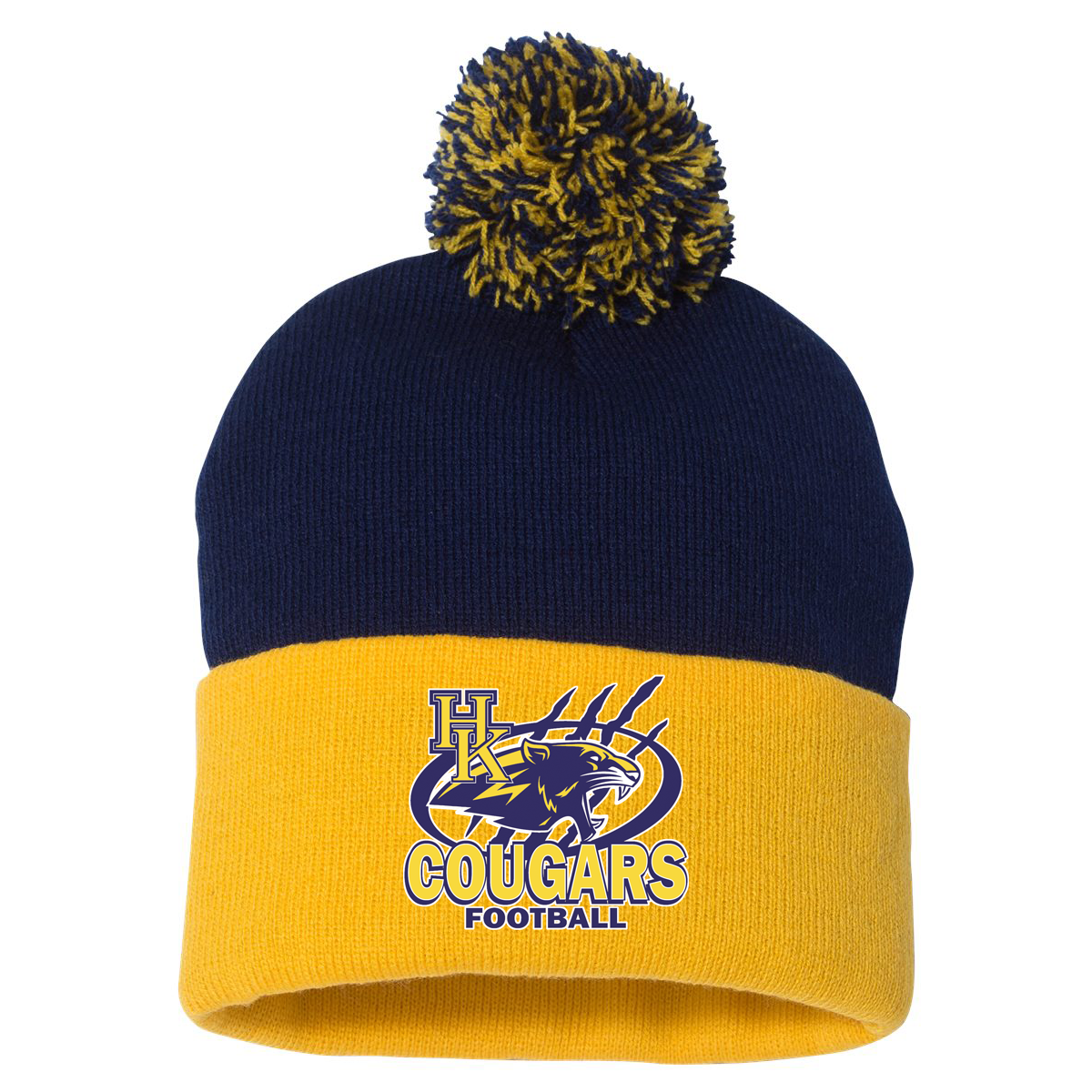 Haddam Killingworth Youth Football Pom-Pom Beanie