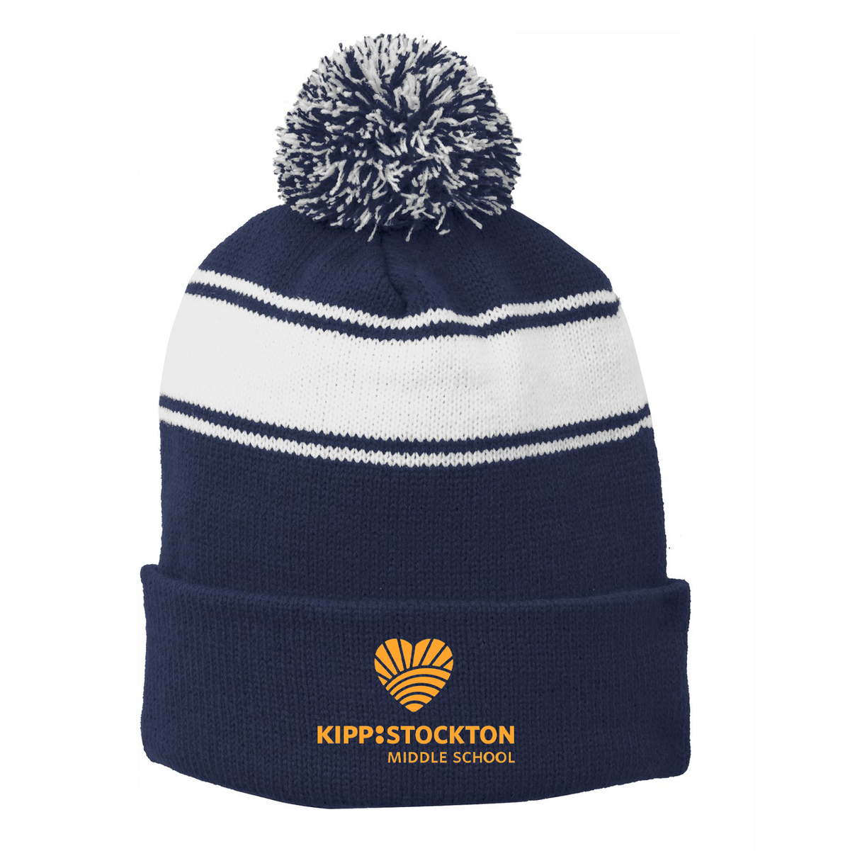 KIPP Stockton Middle School Pom Pom Beanie