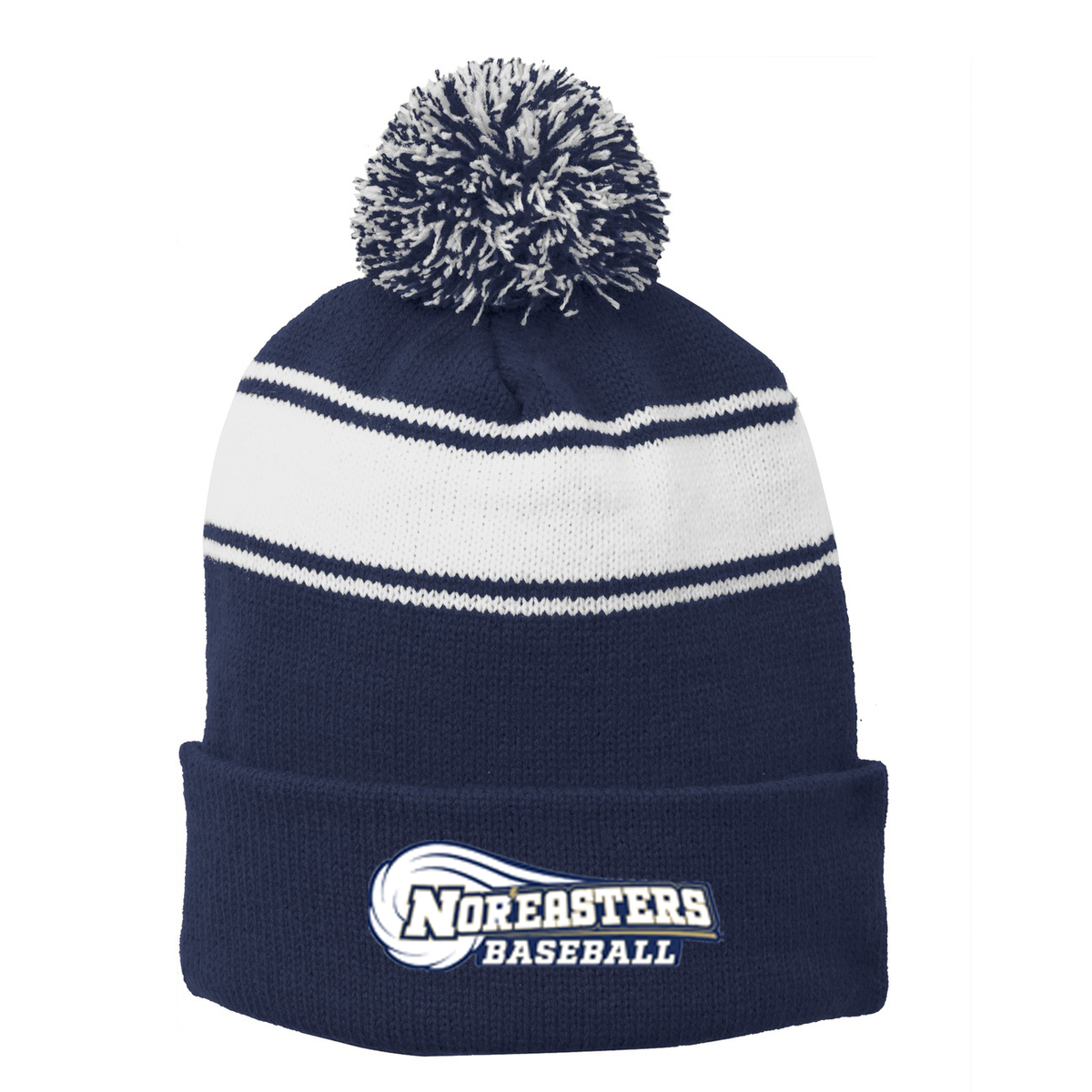 Newington HS Baseball  Pom Pom Beanie