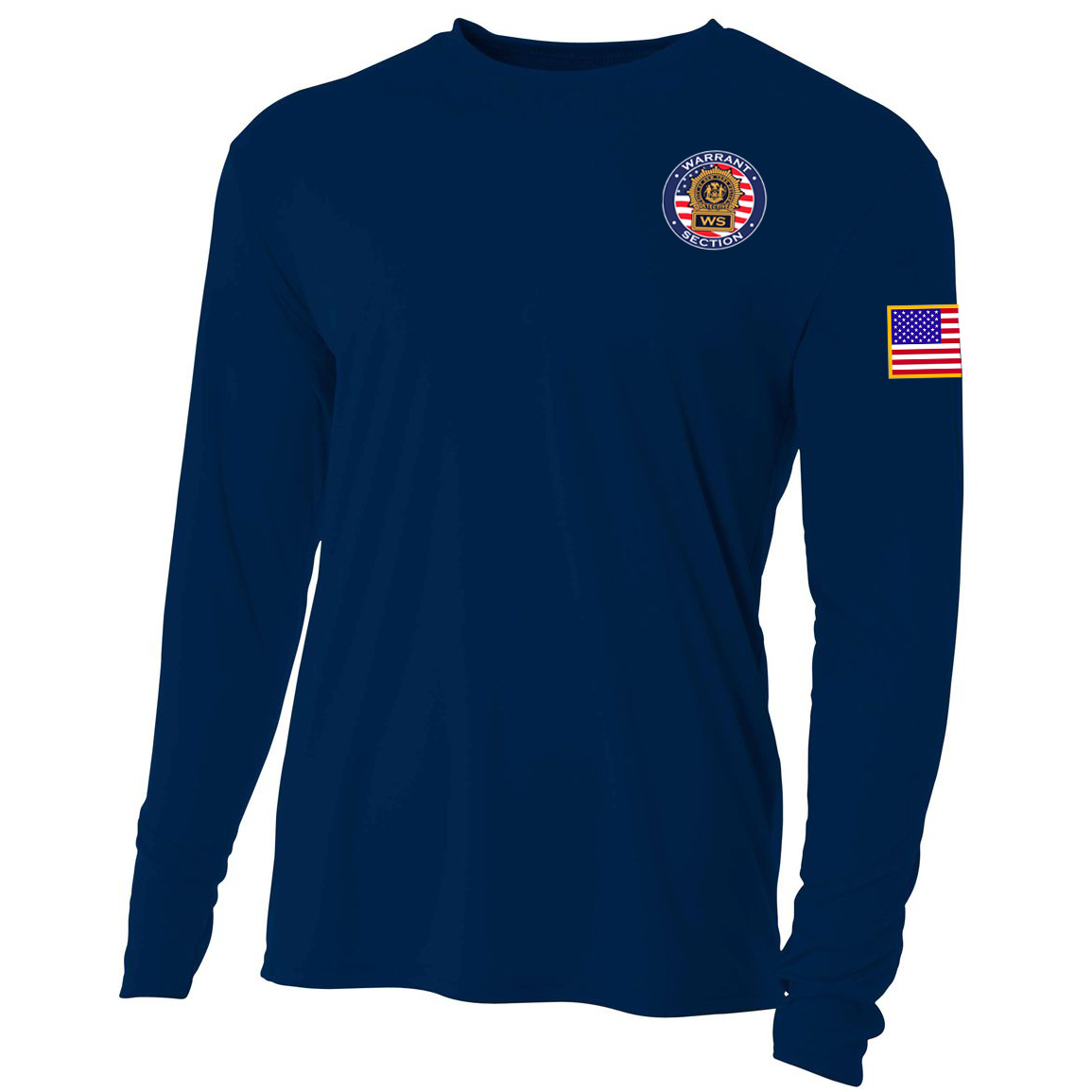 NYPD Warrant Section Cooling Performance Long Sleeve Crew