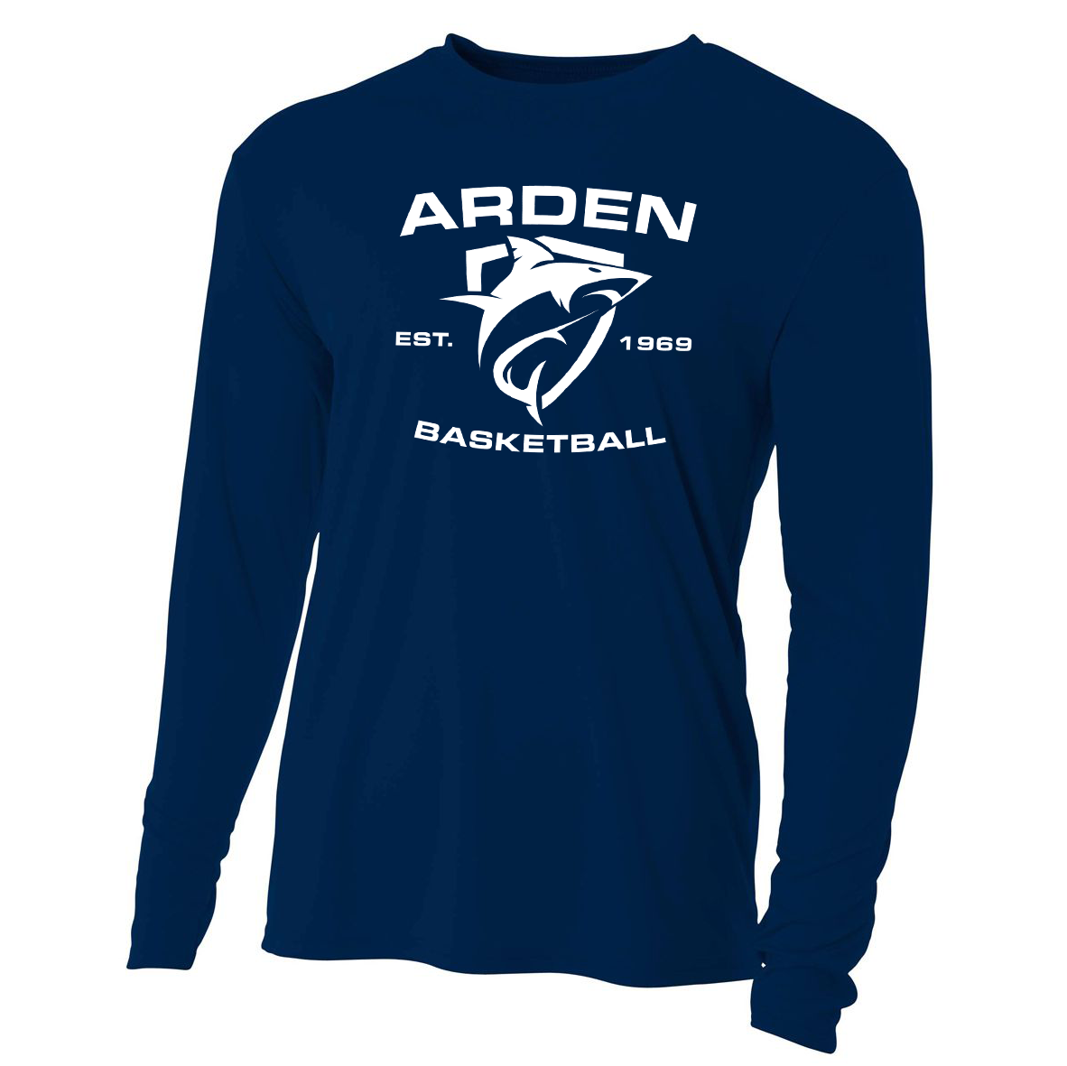 Arden Rec Basketball Cooling Performance Long Sleeve Crew