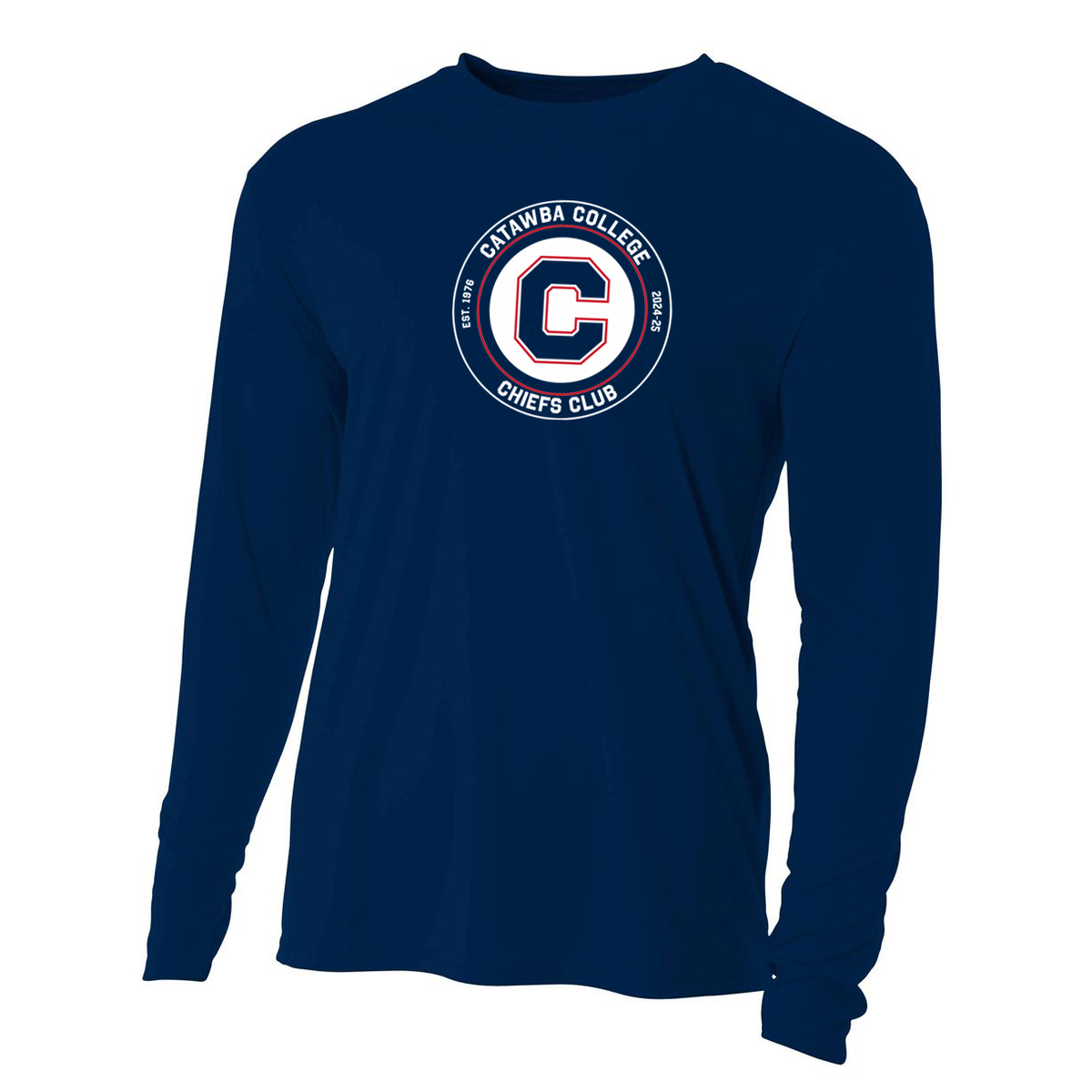 Catawba College Chiefs Club Cooling Performance Long Sleeve Crew