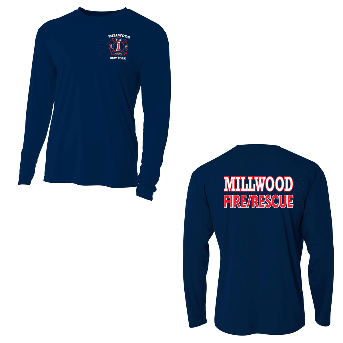 Millwood Fire Company Cooling Performance Long Sleeve Crew
