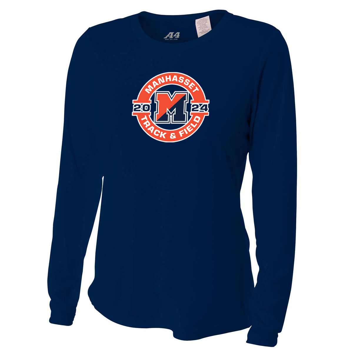 Manhasset Track & Field Women's Long Sleeve Performance Crew