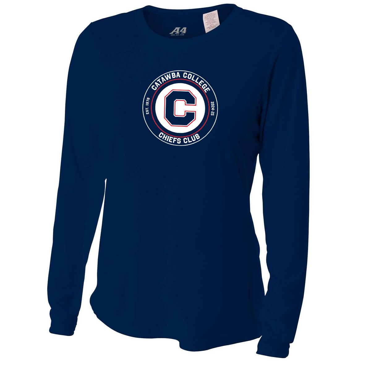 Catawba College Chiefs Club Women's Long Sleeve Performance Crew