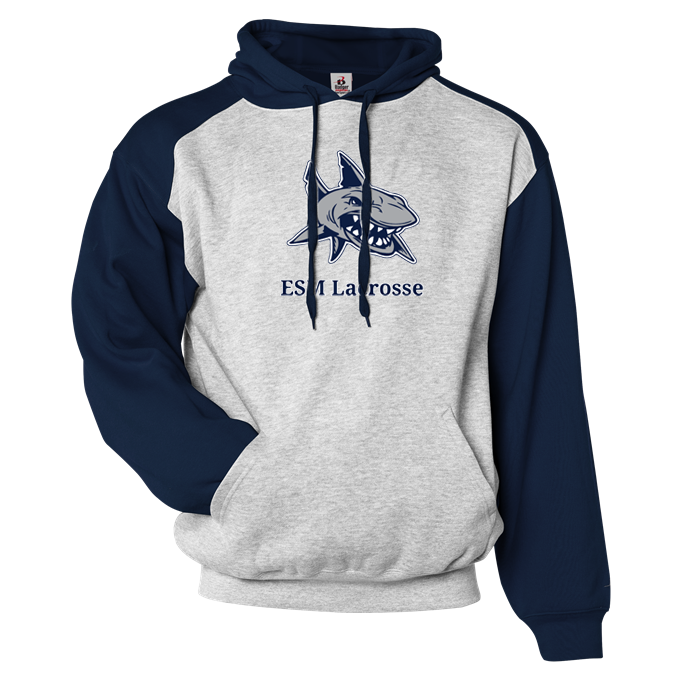 ESM Sharks Lacrosse Athletic Fleece Sport Hoodie