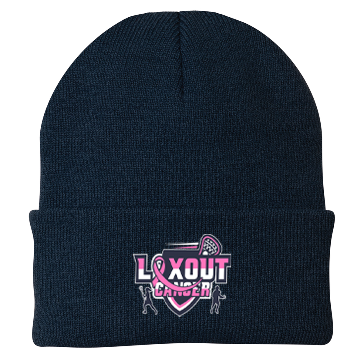 LaxOut Cancer Knit Beanie