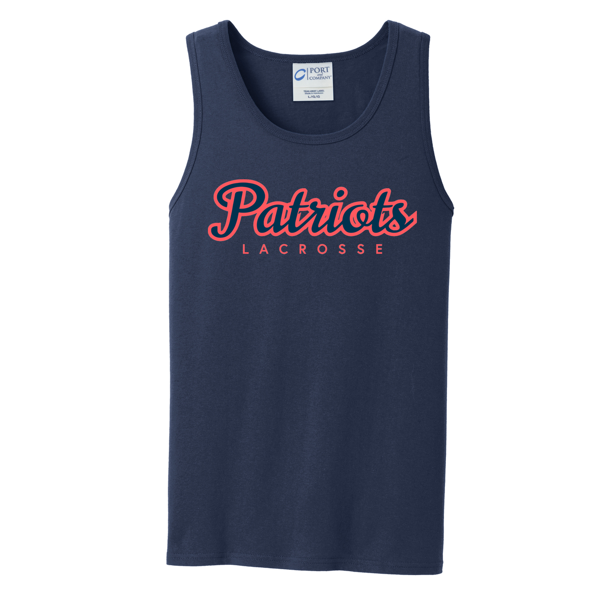 Augusta Patriots Lacrosse Club Sleeveless Cotton Tank Top