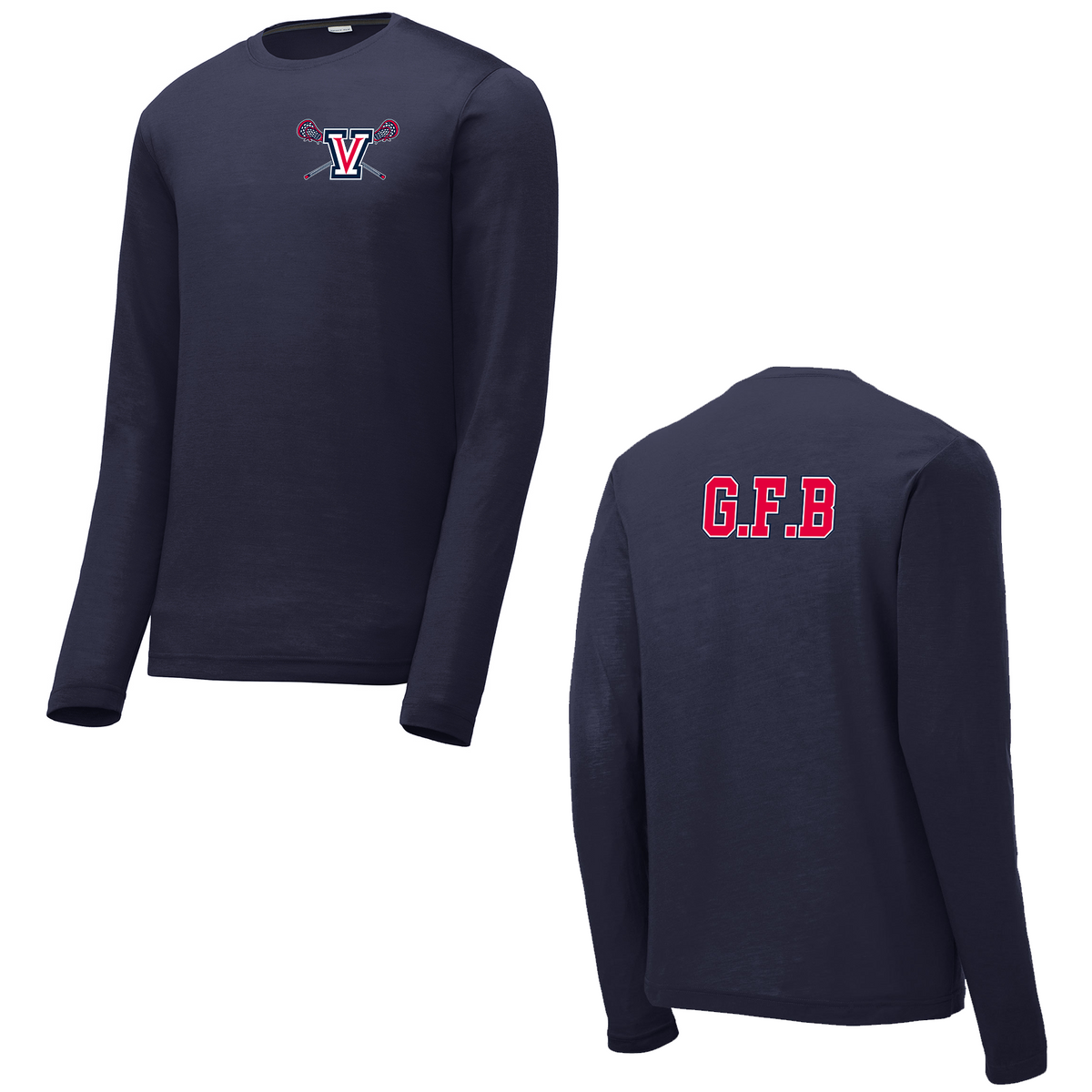 Viewpoint HS Boys Lacrosse Long Sleeve CottonTouch Performance Shirt