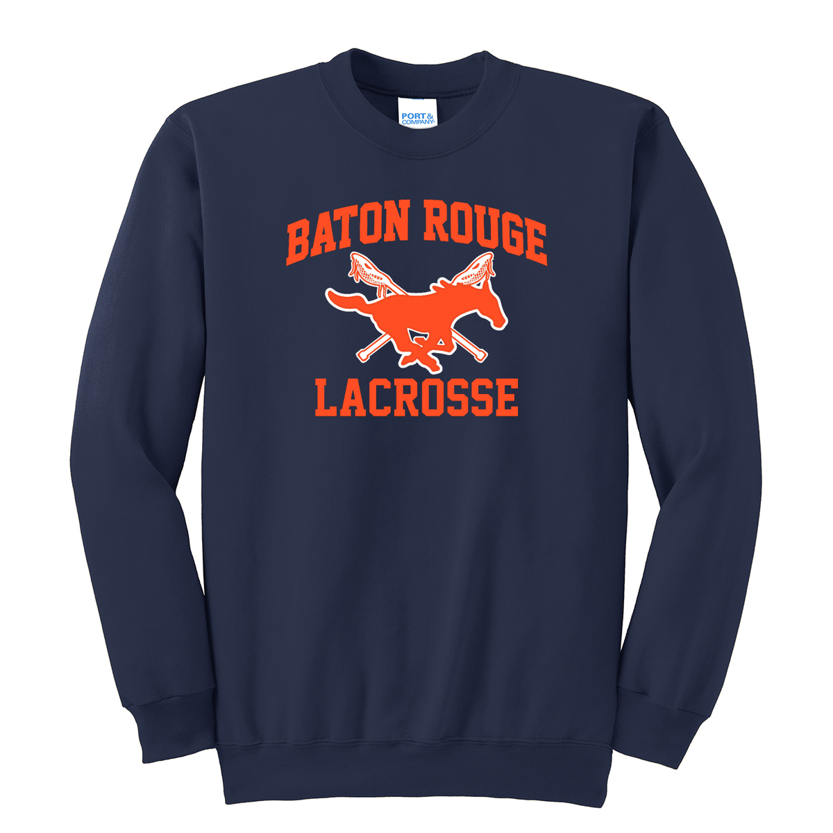 Baton Rouge Mustangs Lacrosse Crew Neck Sweater
