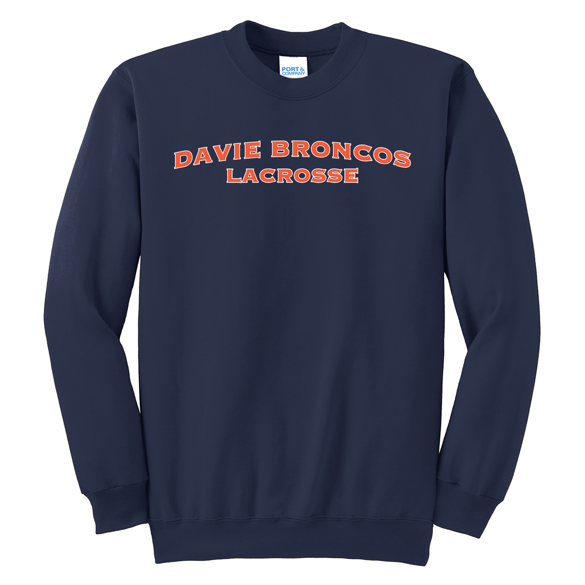 Davie Broncos Lacrosse Crew Neck Sweater