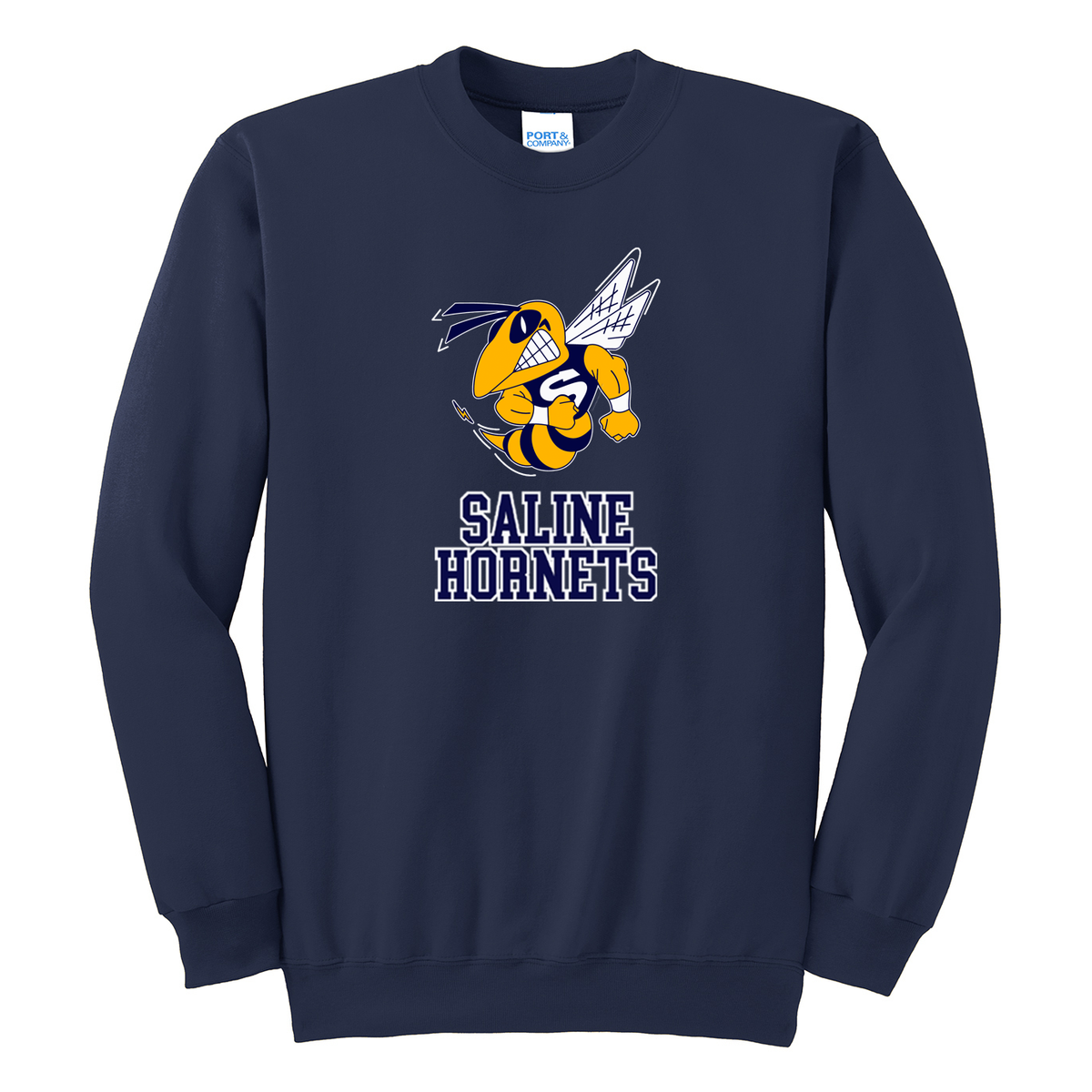 Saline Hornets Hockey Crew Neck Sweater