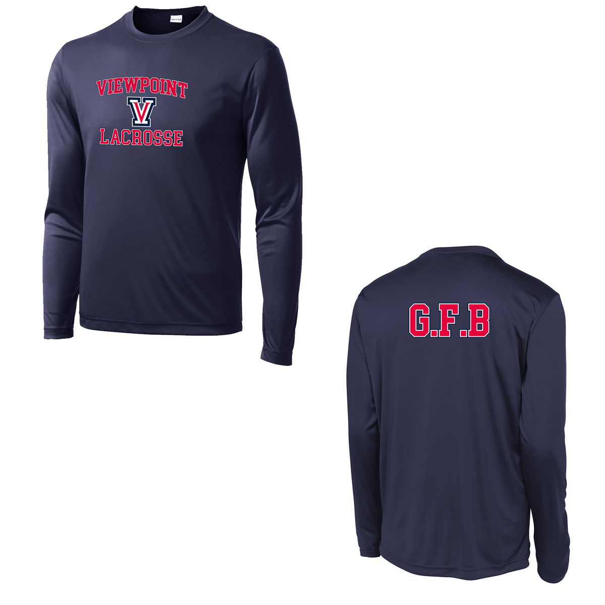 Viewpoint HS Boys Lacrosse Long Sleeve Performance Shirt