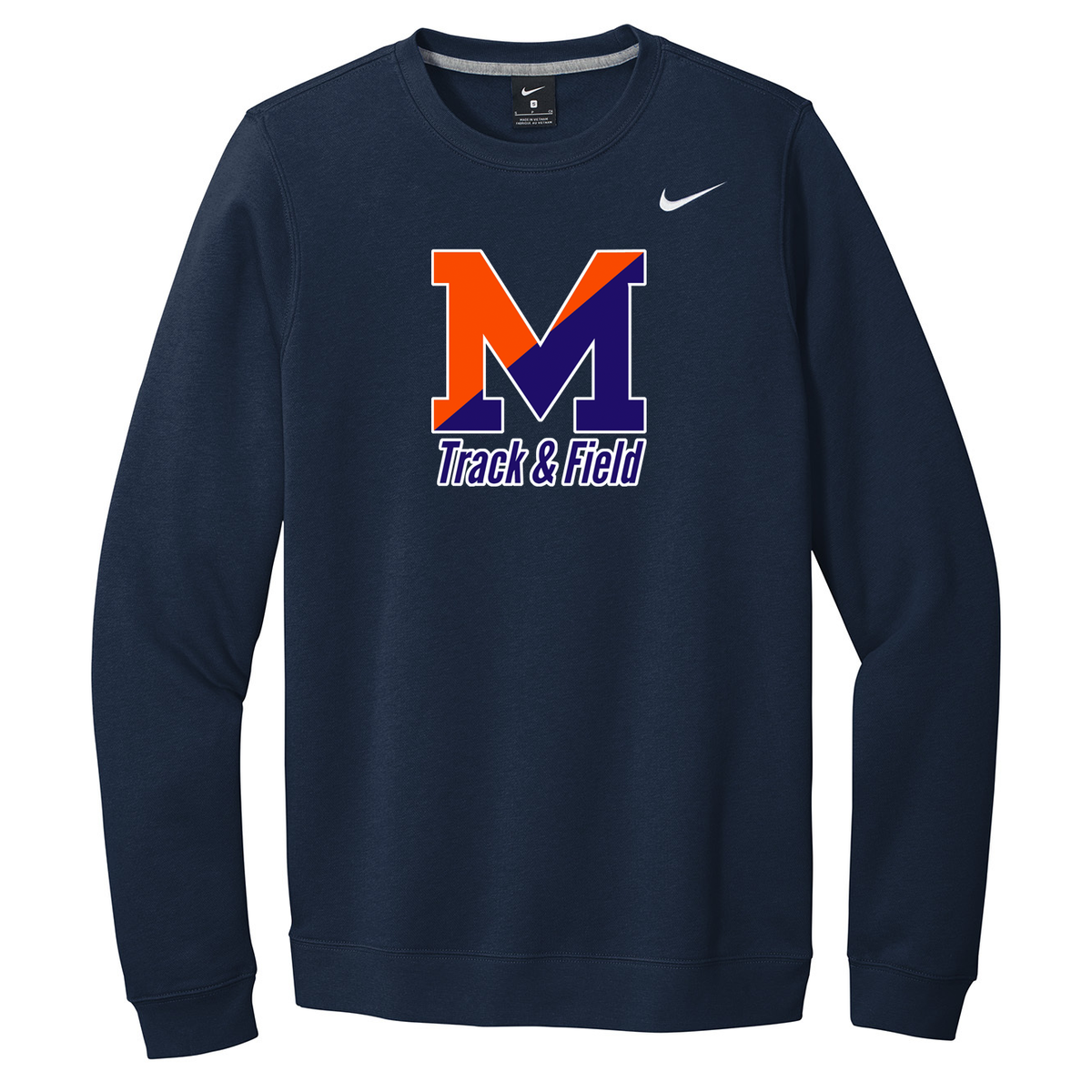 Manhasset Track & Field Nike Fleece Crew Neck