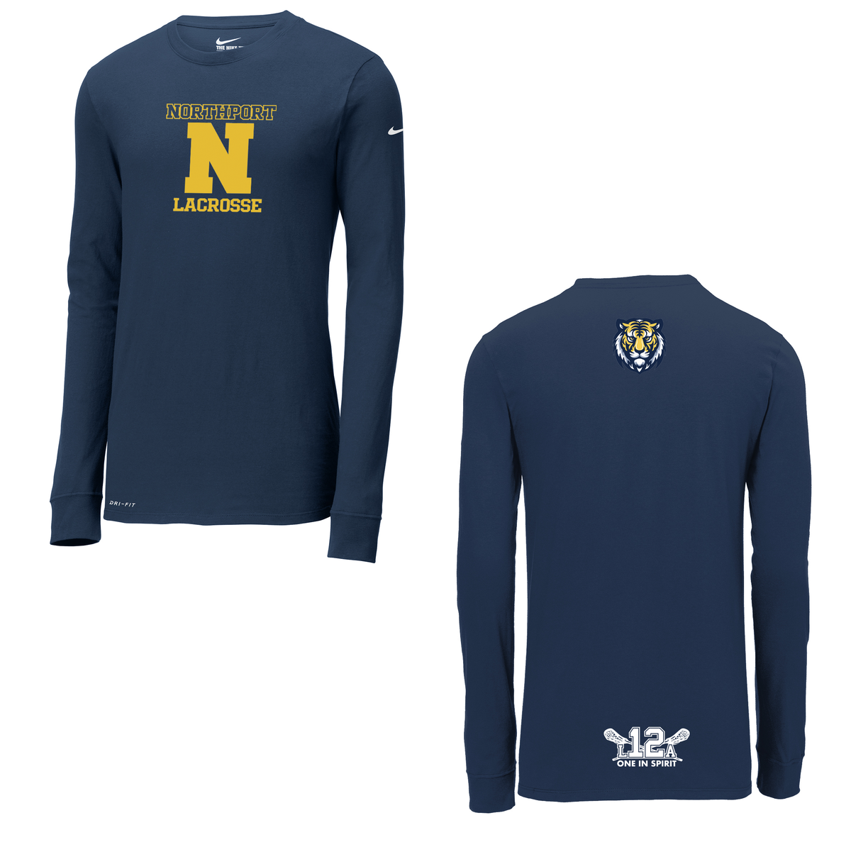 Northport High School Lacrosse Nike Dri-FIT Long Sleeve Tee