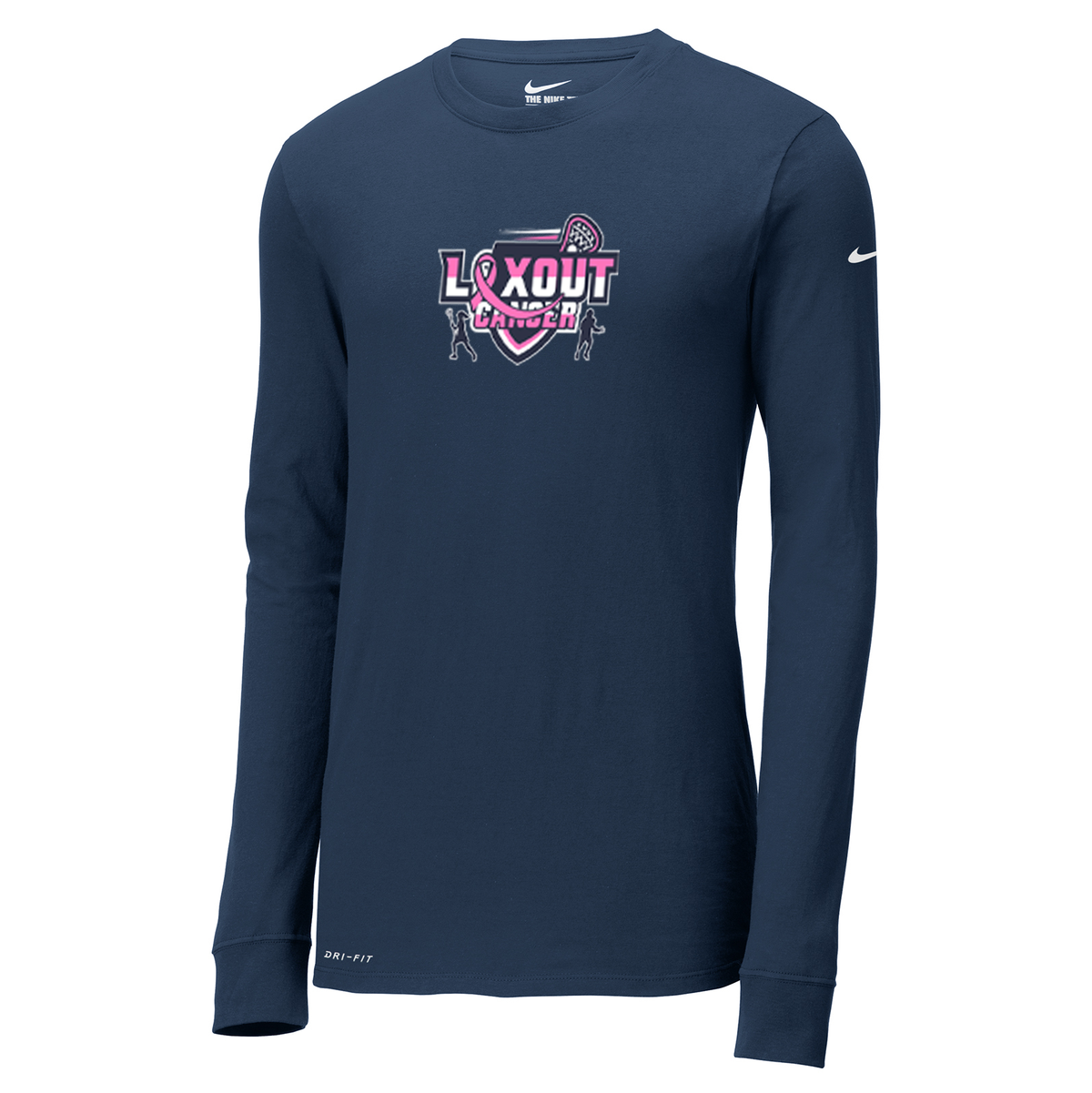 LaxOut Cancer Nike Dri-FIT Long Sleeve Tee