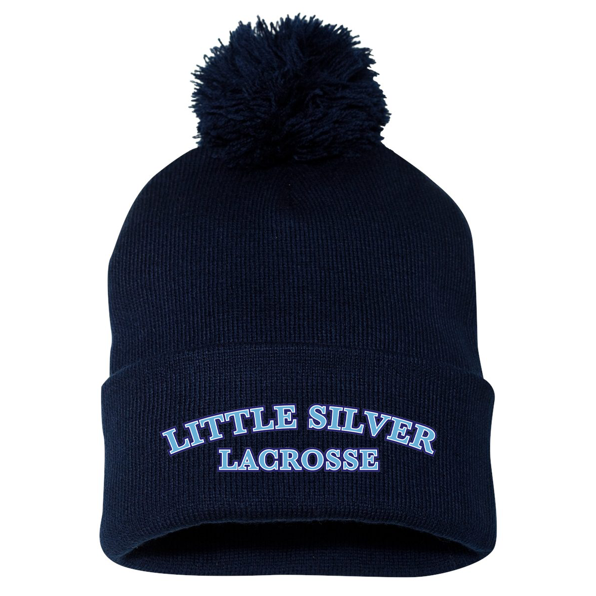 Little Silver Lacrosse Pom-Pom Beanie