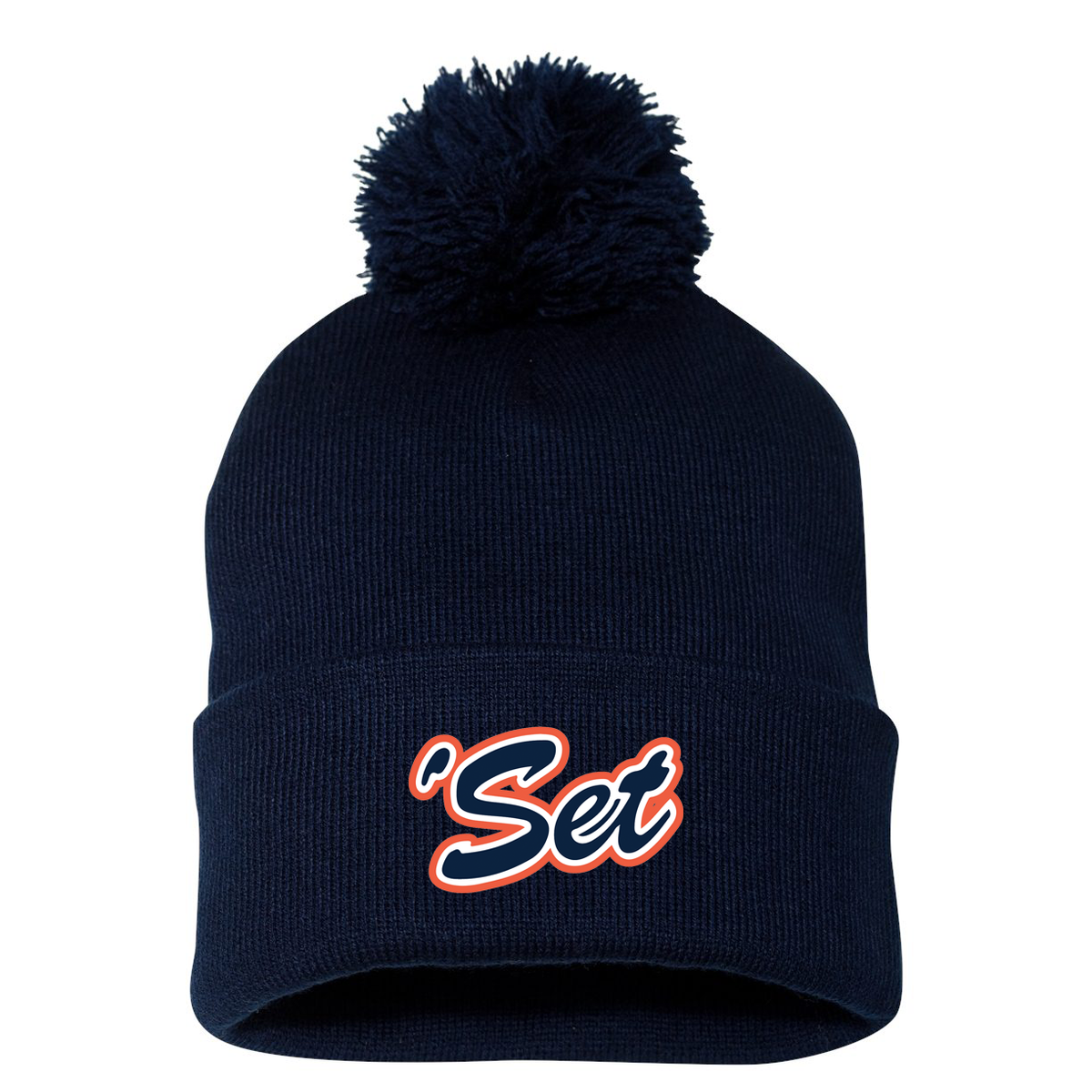 'Set Lacrosse Pom-Pom Beanie