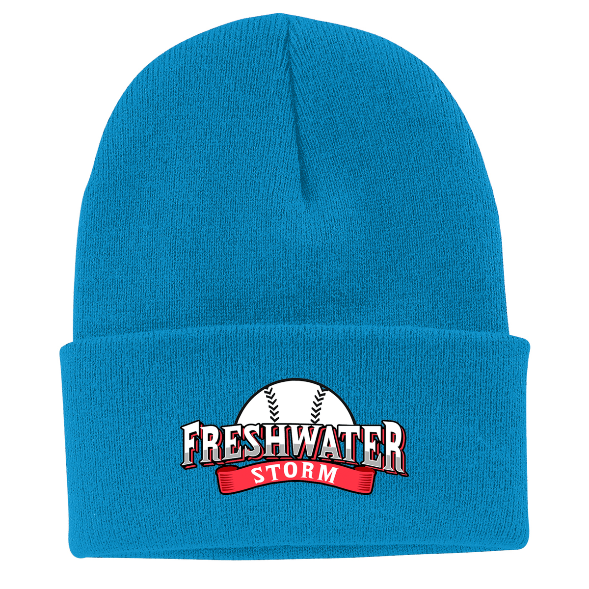 Freshwater Storm Baseball Knit Beanie