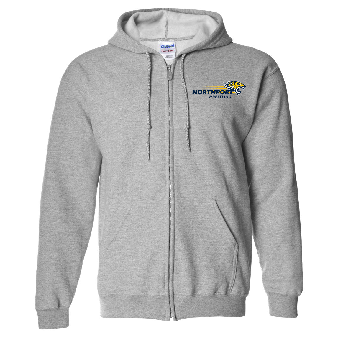 Northport Wrestling Heavy Blend Full Zip Hoodie
