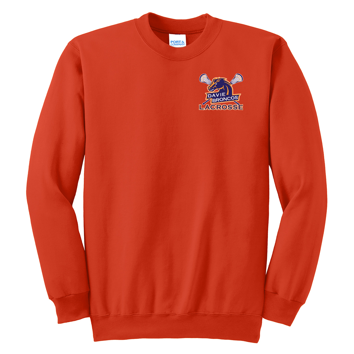 Davie Broncos Lacrosse Crew Neck Sweater