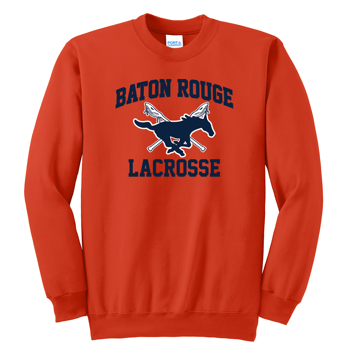 Baton Rouge Mustangs Lacrosse Crew Neck Sweater