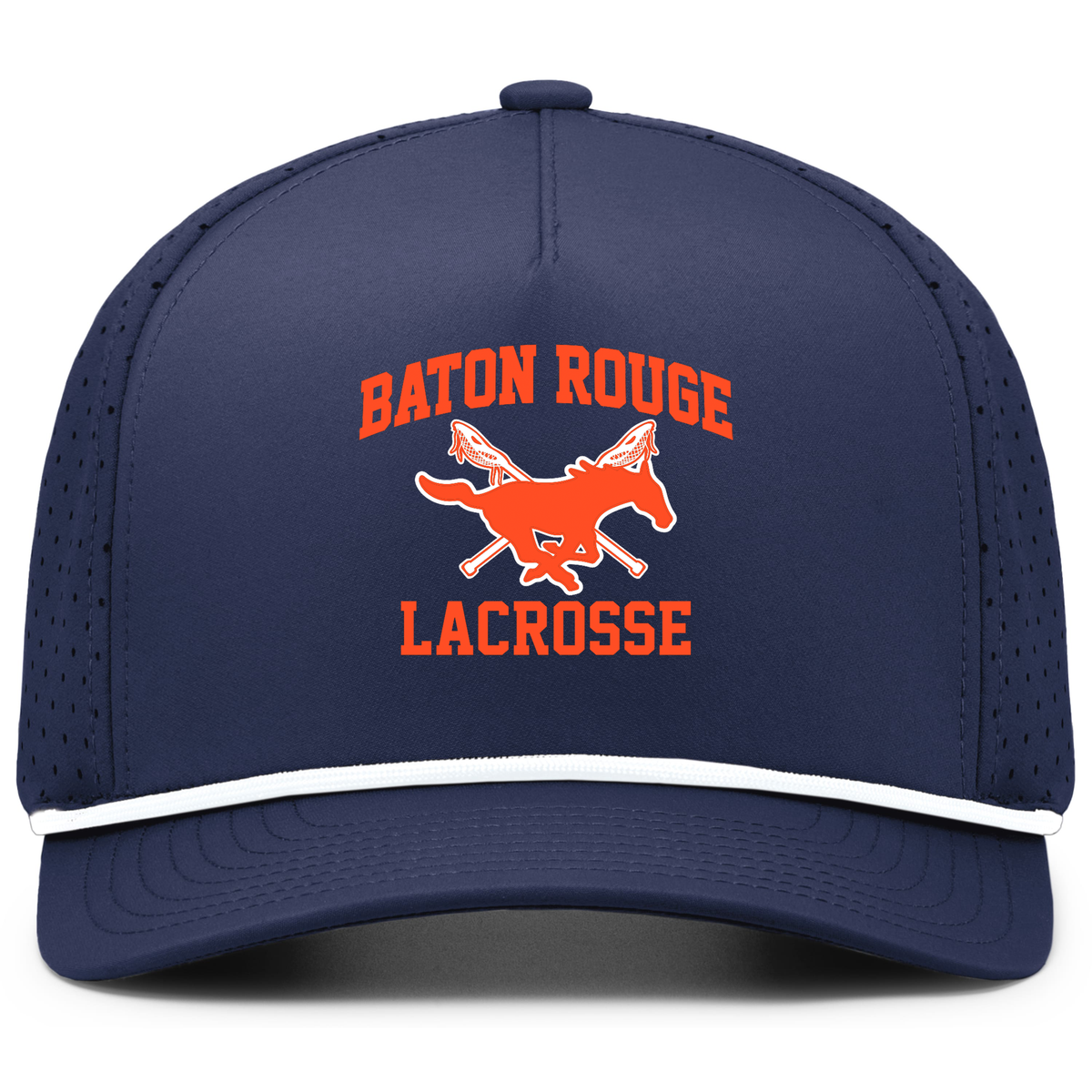 Baton Rouge Mustangs Lacrosse Weekend Perforated Snapback Cap
